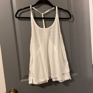 White Nike tank top